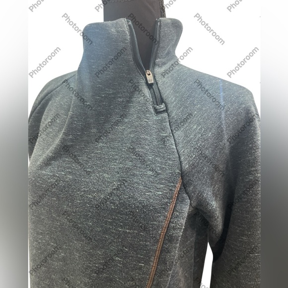 ATHLETA GIRL Crazy Cozy Karma Wrap SZ XXL/16 Abyss Heather Fleece Pullover - Picture 6 of 11